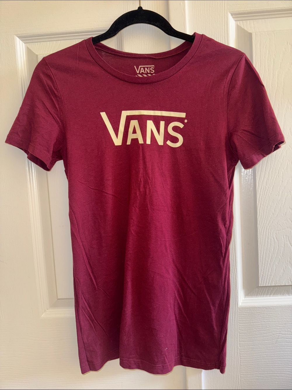 NWOT UO Vans Maroon Short Sleeve Logo Tee